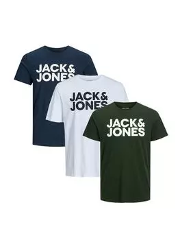 Футболка Jack & Jones, цвет wei/blau/grn
