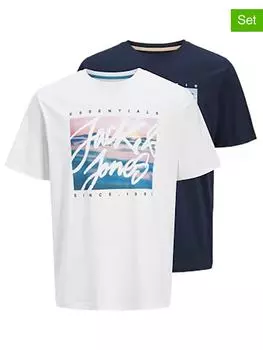 Футболка Jack & Jones, цвет wei/dunkelblau
