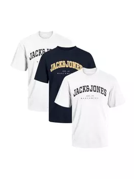 Футболка Jack & Jones, цвет wei/dunkelblau