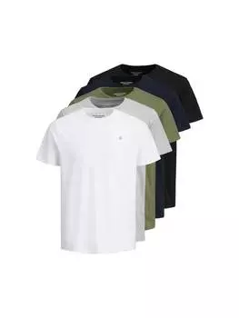 Футболка Jack & Jones, цвет wei/grau/grn/blau/schwarz