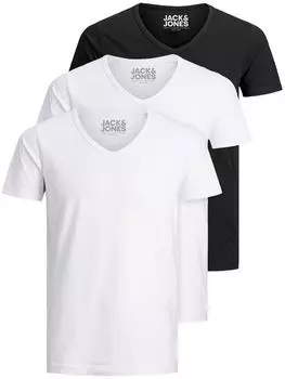 Футболка Jack & Jones, цвет white/white/black