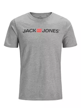 Футболка JACK & JONES ESSENTIALS, пятнистый серый