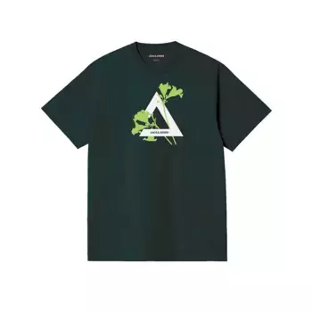 Футболка Jack & Jones Floral Triangle, зеленый