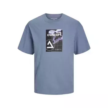 Футболка Jack & Jones Flower Text Gc, синий