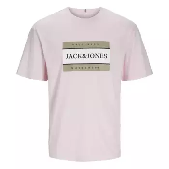 Футболка Jack & Jones Frederiksberg Box, розовый