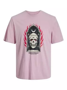 Футболка JACK & JONES HEAVENS, розовый