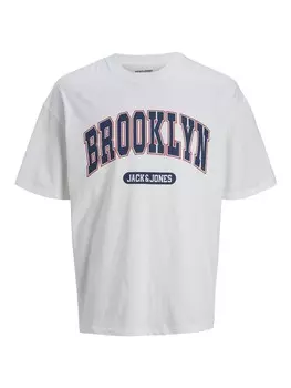 Футболка Jack & Jones Hoodie Bradley Varsity Tee, белый
