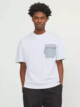 Футболка Jack & Jones JCOARCH POCKET TEE SS CREW NECK LN, белый