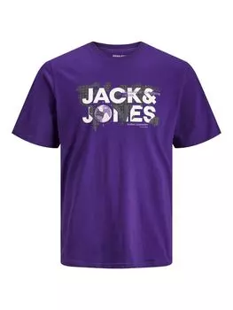 Футболка Jack & Jones JCODUST, фиолетовый