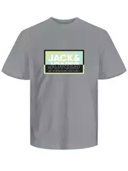 Футболка Jack & Jones "JCOLOGAN SUMMER PRINT TEE CREW NECK FST", цвет High-Rise