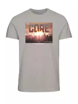 Футболка Jack & Jones "JCOPHOTO TEE SS CREW NECK FST", цвет Moonbeam
