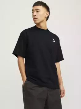 Футболка Jack & Jones "JCOTRIANGLE SUMMER TEE SS CREW NECK SN", черный