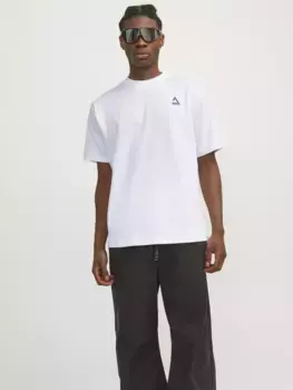 Футболка Jack & Jones "JCOTRIANGLE SUMMER TEE SS CREW NECK SN", белый