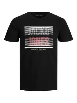 Футболка JACK & JONES JJBRIX, черный