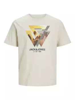 Футболка Jack & Jones "JJCELLOX TEE SS CREW NECK", цвет Moonbeam
