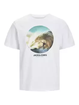 Футболка Jack & Jones "JJCELLOX TEE SS CREW NECK", белый