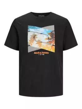 Футболка Jack & Jones "JJCELLOX TEE SS CREW NECK", черный
