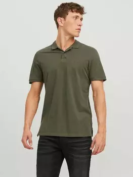 Футболка Jack & Jones JJEBASIC POLO SS NOOS, зеленый
