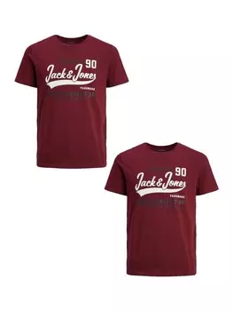 Футболка Jack & Jones JJELOGO, бордо