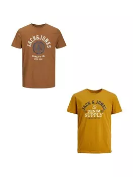 Футболка Jack & Jones JJELOGO, цвет senfgelb