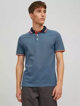 Футболка Jack & Jones JJEPAULOS POLO SS NOOS, синий