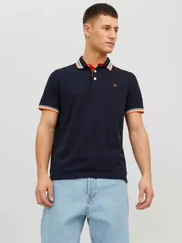 Футболка Jack & Jones JJEPAULOS POLO SS NOOS, синий