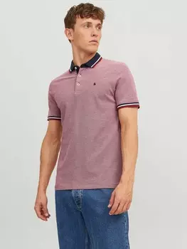 Футболка Jack & Jones JJEPAULOS POLO SS NOOS, красный