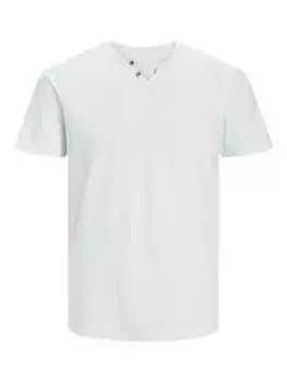 Футболка Jack & Jones "JJESPLIT NECK TEE SS NOOS", цвет Soothing Sea
