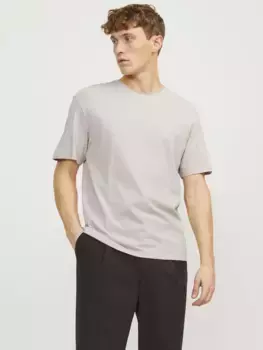 Футболка Jack & Jones "JJESUMMER ЛЬНЯЯ ФУТБОЛКА SS O-NECK LN", цвет Crockery