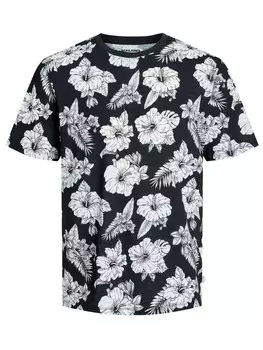 Футболка Jack & Jones JJGURU AOP TEE SS O-NECK, черный