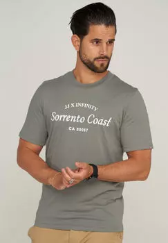 Футболка Jack & Jones JJHILL TEE SS CREW NECK, цвет Sedona Sage