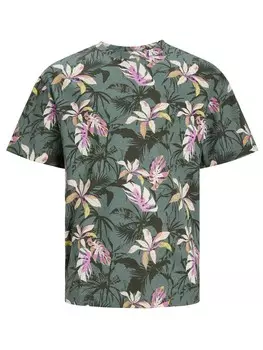 Футболка Jack & Jones JORTAMPA AOP TEE SS CREW NECK, разноцветный