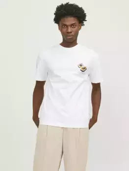 Футболка Jack & Jones "JORTAMPA BACK TEE SS CREW NECK SN", белый