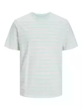 Футболка Jack & Jones "JORTAMPA STRIPE TEE SS CREW NECK", цвет Skylight