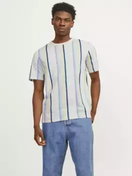 Футболка Jack & Jones "JPRBLAPALMA AOP SS ФУТБОЛКА С КРУГЛЫМ ВЫРЕЗОМ SN", цвет Summer Sand