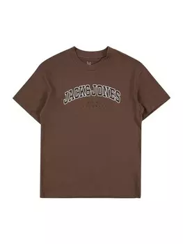 Футболка Jack & Jones Junior JJECALEB, темно-коричневый