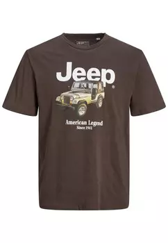 Футболка Jack & Jones, коричневый
