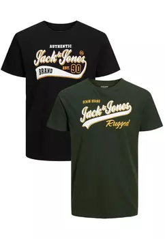 Футболка Jack & Jones Kurzarm bergre JJELOGO, черный