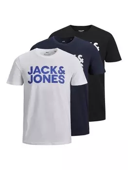 Футболка Jack & Jones Kurzarmshirts 3er Pack, цвет multicolor