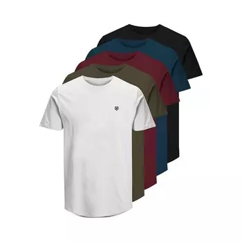 Футболка Jack & Jones Labody Crew Neck 5 шт, разноцветный