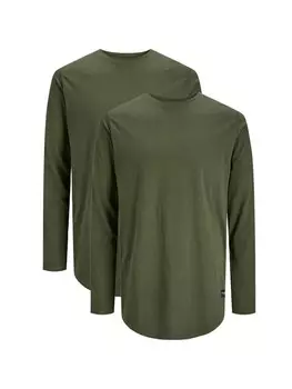 Футболка Jack & Jones Langarmshirt Jjenoa, цвет Forest night