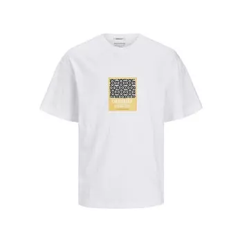 Футболка Jack & Jones Mykonos Geo Front, белый