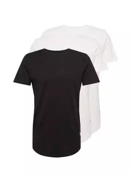 Футболка JACK & JONES NOA, черный/белый