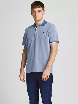 Футболка Jack & Jones Pique Kurzarm Hemd Basic JPRBLUWIN, синий