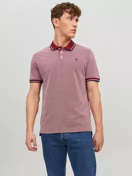 Футболка Jack & Jones Pique Kurzarm Hemd Basic JPRBLUWIN, красный