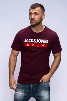 Футболка Jack & Jones Print ELEMENTS TEE SS CREW NECK, цвет Port Royale