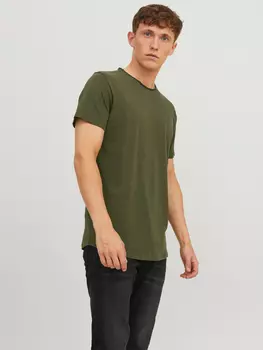 Футболка Jack & Jones Rundhals Kurzarm JJEBASHER, зеленый