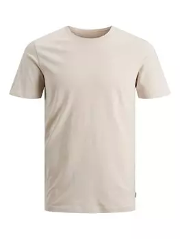 Футболка JACK & JONES Slim fit JJEOrganic, бежевый