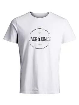 Футболка Jack & Jones T-Shirt 'BLAASTON', белый