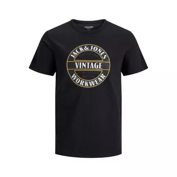 Футболка Jack & Jones T-shirt Denim Noos, черный